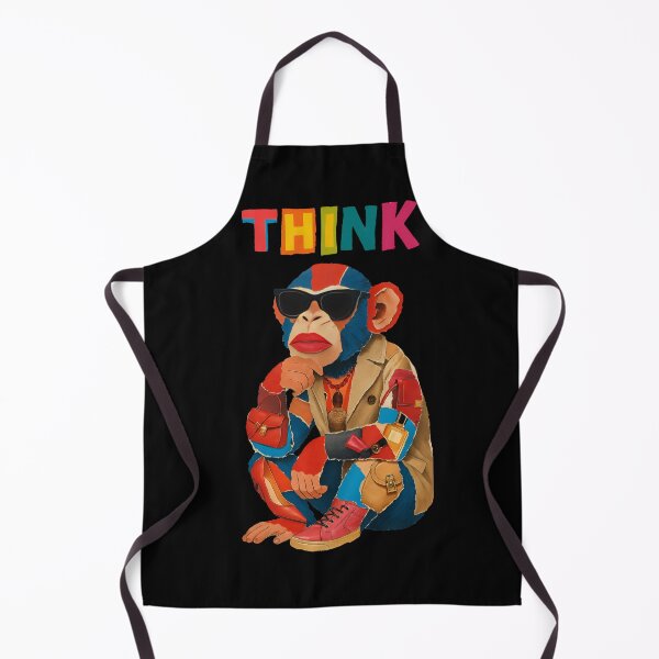 Item preview, Monkey Thinker – Fashion Icon with a Message designed and sold by VIBE CRAFT STUDIO.