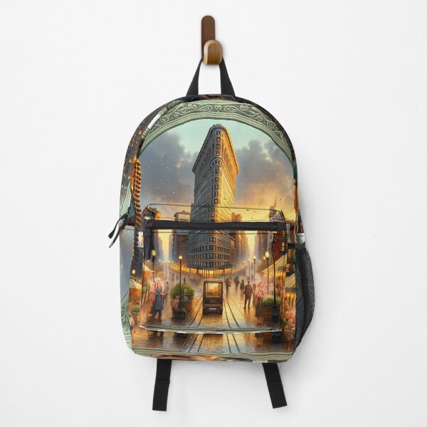 Item preview, New York: Golden Hour at the Flatiron - Stamp designed and sold by StampGPT.