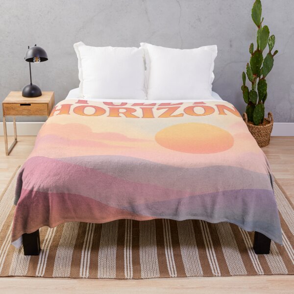Item preview, Fuzzy Horizon – Dreamy Sunset Pastel Landscape designed and sold by ForestPainter.