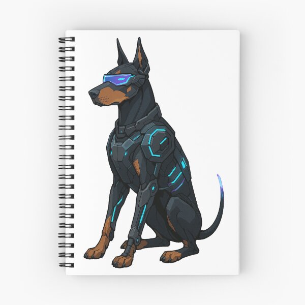 Item preview, Cyberpunk Dog - Doberman designed and sold by Patternicity.