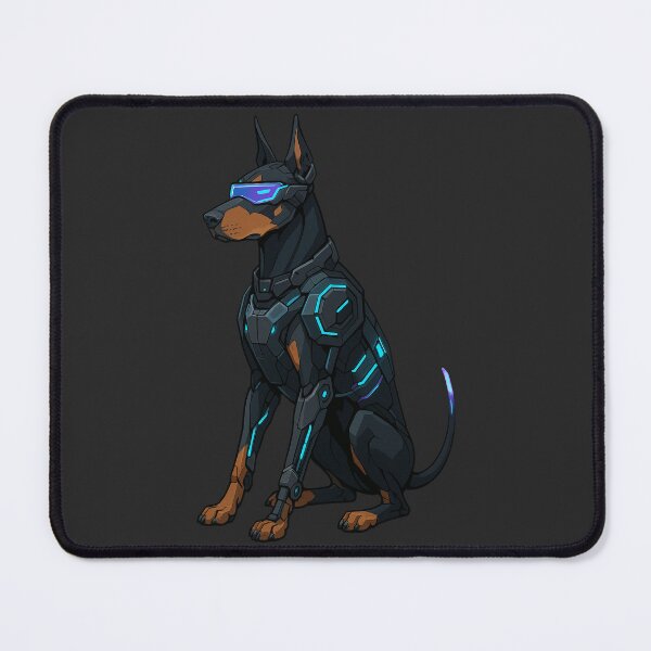 Item preview, Cyberpunk Dog - Doberman designed and sold by Patternicity.