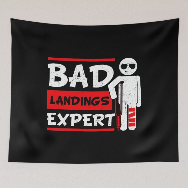 Item preview, Bad Landings Expert Broken Leg Bones Foot Injury Recovery  designed and sold by DoodleUrban.