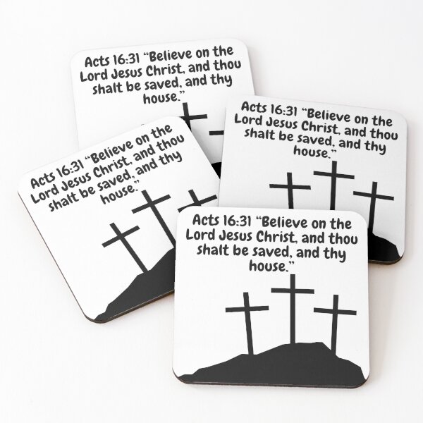 Item preview, Believe on the Lord Jesus Christ – Acts 16:31 (KJV) designed and sold by Stilll Waters Studio.