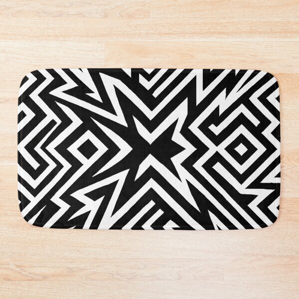Item preview, Aggressive Black & White Modern Pattern Vector | High-Detailed Clean Lines for Bold Decor & Apparel designed and sold by WAUZ.