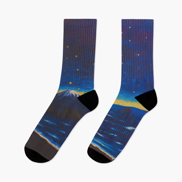 Item preview, The Starry Night of sea and fuji mountain view designed and sold by MerryCrown.