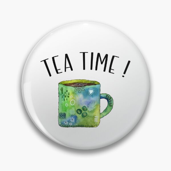 Artikelvorschau, Teezeit mit grüner Tasse Tee entworfen und verkauft von JHcolors.
