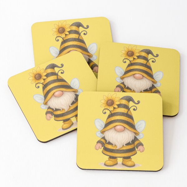 Item preview, Cute Bee Gnome with Sunflower Wings Spring Garden Design	 designed and sold by Victor Shadehorn.