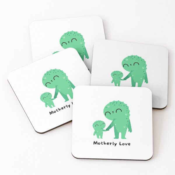Item preview, Motherly Love cute monster mother and baby design designed and sold by Vintage Designs +.