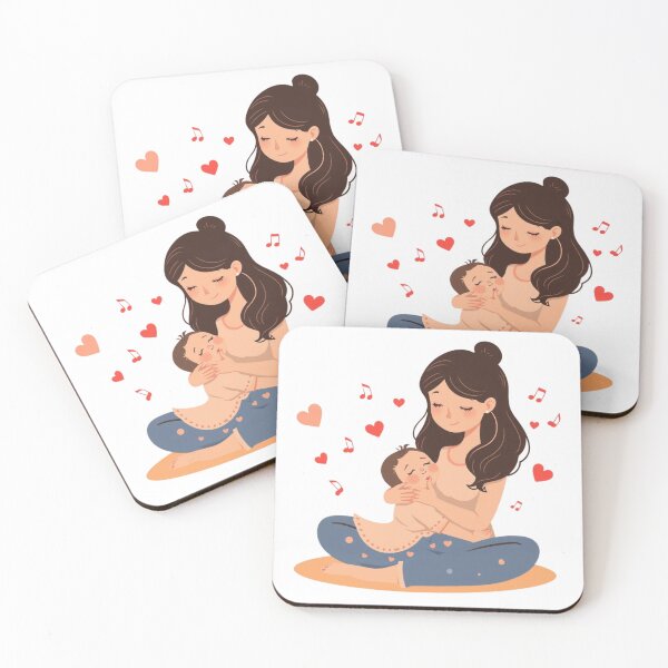 Item preview, Mother's Love: Heartwarming Illustration for Personalized Gifts designed and sold by TwoDotsStudio.