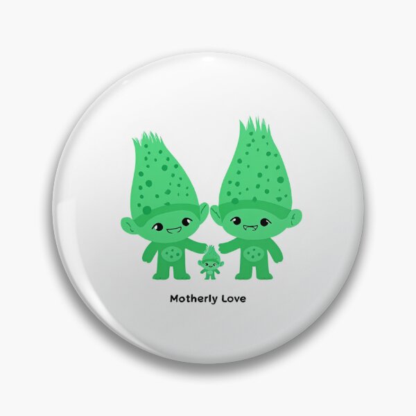 Item preview,  Motherly Love cute troll mother and baby design designed and sold by Vintage Designs +.
