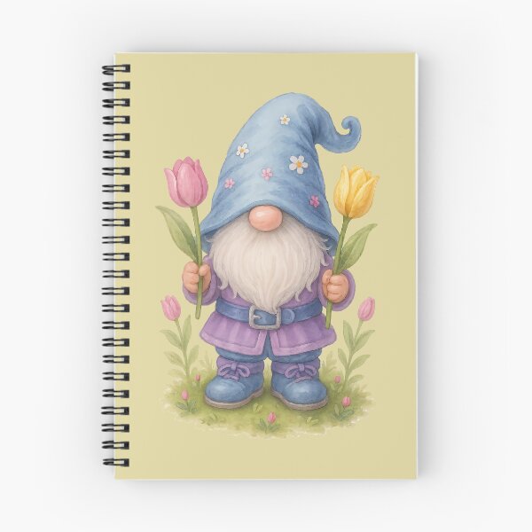 Item preview, Spring Gnome Holding Tulips Cute Garden Floral Design	 designed and sold by Victor Shadehorn.