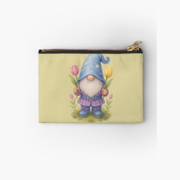 Item preview, Spring Gnome Holding Tulips Cute Garden Floral Design	 designed and sold by Victor Shadehorn.