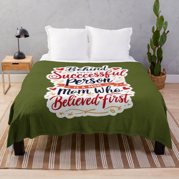 Item preview, Behind Every Successful Person Is a Mom Who Believed First – Inspirational Mother Quote designed and sold by VibeVault12.