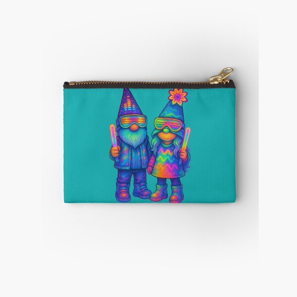 Item preview, Rave Gnome Couple with Glow Sticks and Neon Party Outfits Design	 designed and sold by Victor Shadehorn.