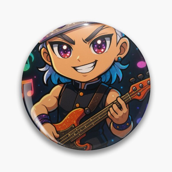 Item preview, Bass Rocker Chibi Tengen – Flashy Anime Music Art with Disco Vibes designed and sold by ColorSplash123.