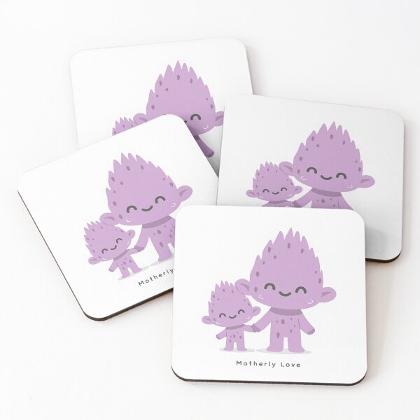 Item preview,  Motherly Love cute troll mother and baby design designed and sold by Vintage Designs +.