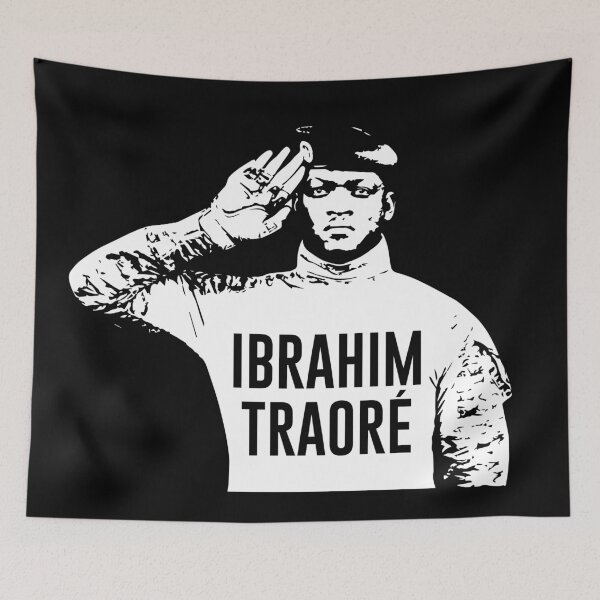 Item preview, Ibrahim Traoré Burkina Faso designed and sold by Wolagno.