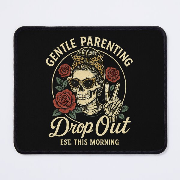 Item preview, Gentle Parenting Drop Out Funny Skeleton Mom Retro Design designed and sold by Victor Shadehorn.