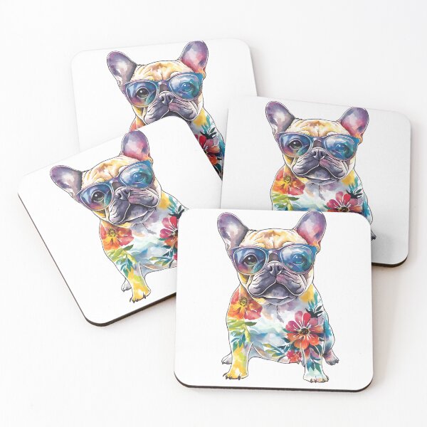 Item preview, Floral Bulldog designed and sold by pipopoupin.