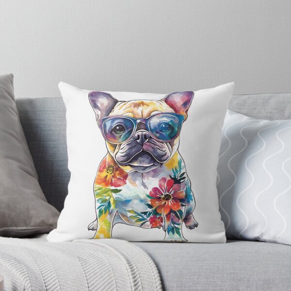 Item preview, Floral Bulldog designed and sold by pipopoupin.