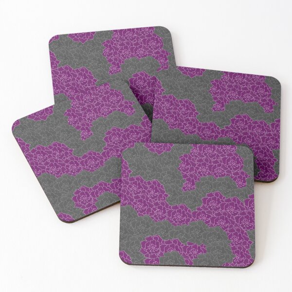 Item preview, Gray & Plum Flower Collage designed and sold by rainestore.