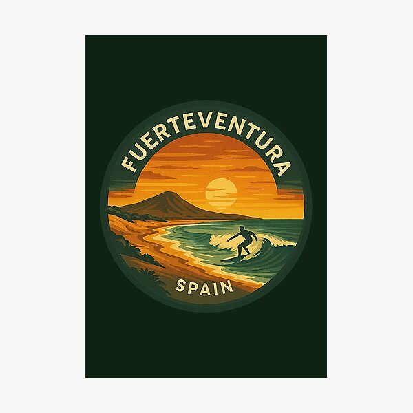Item preview, Fuerteventura Canary Islands Vintage Travel  designed and sold by Thistle-TShop.