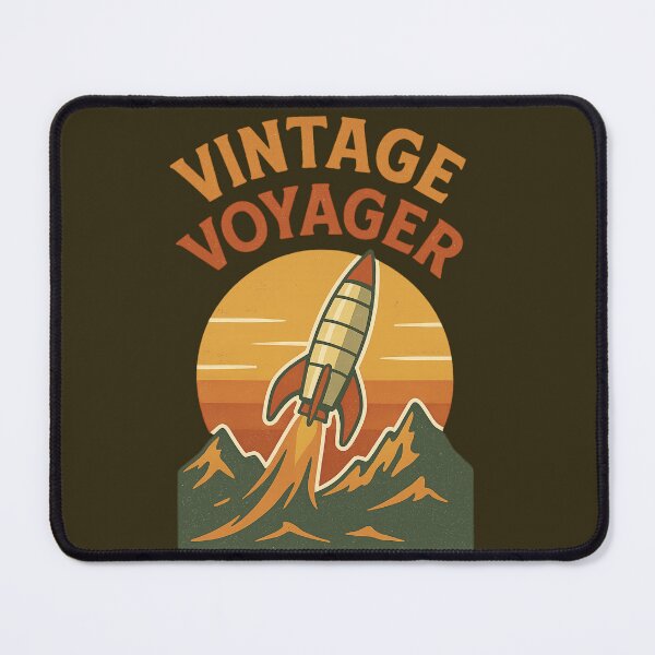 Item preview, Vintage Voyager – Retro Rocket Space Adventure designed and sold by ForestPainter.