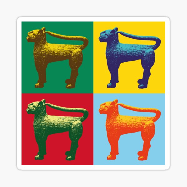 Item preview, Through The Warhol: Vibrant Pop Art with Bronze Leopards designed and sold by MammothArt.