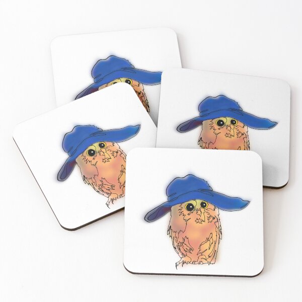 Item preview, Whimsical Owl in Oversized Floppy Hat – animalsinhats designed and sold by Ashley’sAnimalz.