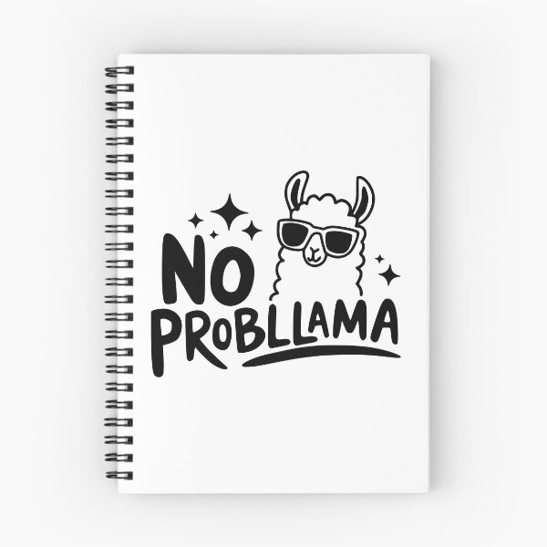 Item preview, No Probllama! Funny Llama Pun designed and sold by PMCreative.
