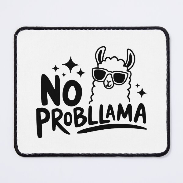 Item preview, No Probllama! Funny Llama Pun designed and sold by PMCreative.