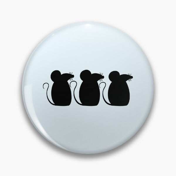 Item preview, 3 Mice Team Three Friends Party Crew Silhouette designed and sold by shirt-o-mat.