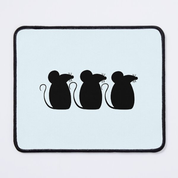 Item preview, 3 Mice Team Three Friends Party Crew Silhouette designed and sold by shirt-o-mat.
