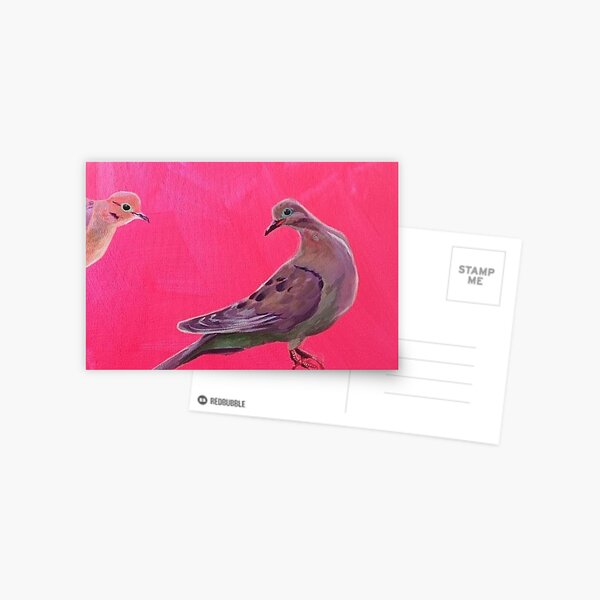 Item preview, Pink Mourning Doves designed and sold by Mads Douglass.
