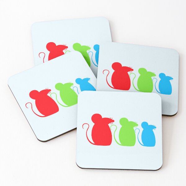 Item preview, 3 Mice Team Three Friends Party Crew Silhouette designed and sold by shirt-o-mat.