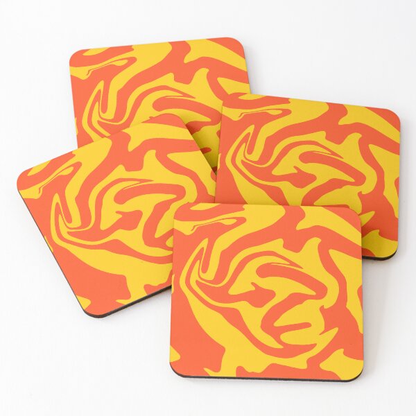 Item preview, Gold & Orange Liquid Swirl designed and sold by rainestore.