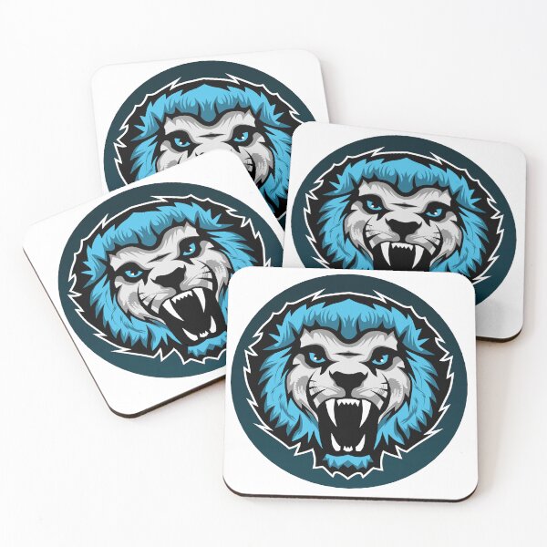 Item preview, lion head logo roars fierce circle designed and sold by Achille3777.