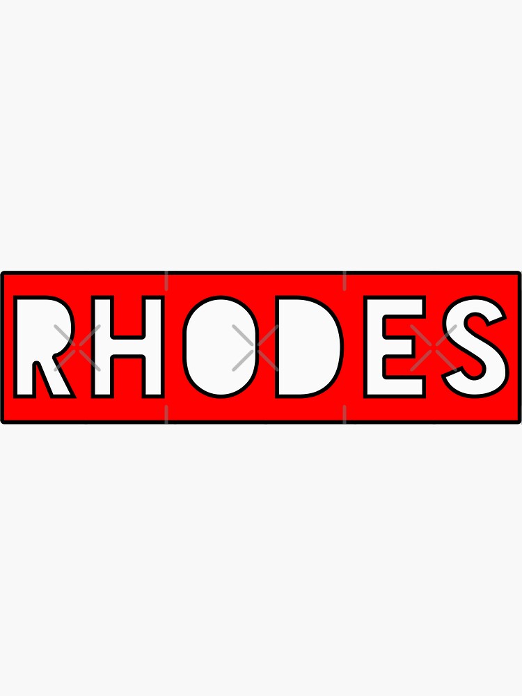 Rhodes Sticker