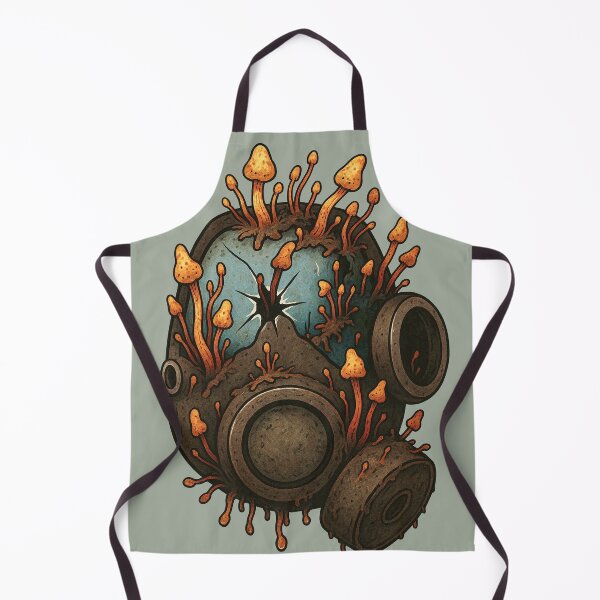 Item preview, cordyceps infected gas mask designed and sold by Mighty-Blue.