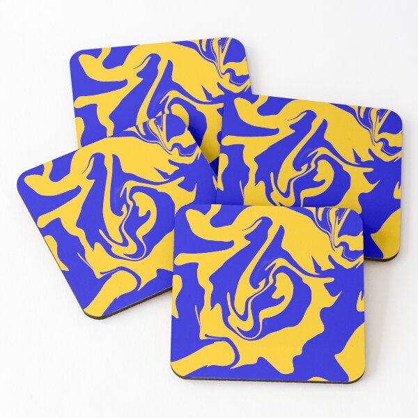 Item preview, Gold & Blue Liquid Swirl designed and sold by rainestore.