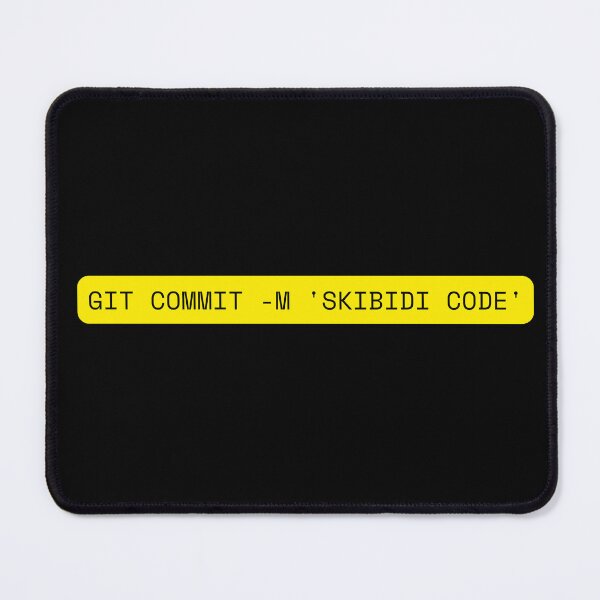 Item preview, github commit skibidi code. Funny github coding programming joke software engineeringhumor designed and sold by ElixirCraft.
