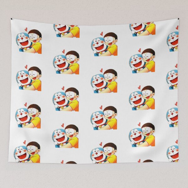Item preview, cute nobita and doraemon drawing designed and sold by NivyasArtistry.