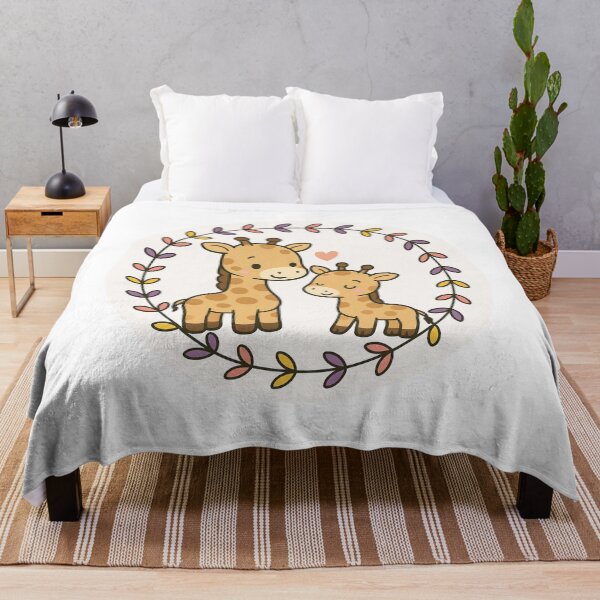 Item preview, Cute Giraffe Mom and Baby – Sweet Safari Animal Illustration designed and sold by GusiaTreasures.