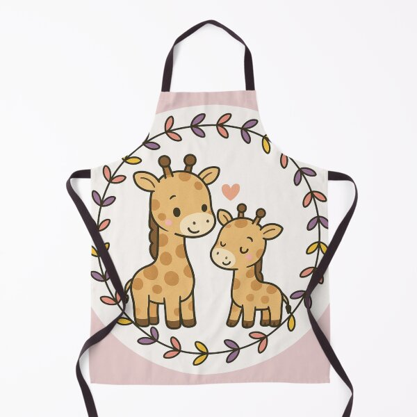Item preview, Cute Giraffe Mom and Baby – Sweet Safari Animal Illustration designed and sold by GusiaTreasures.