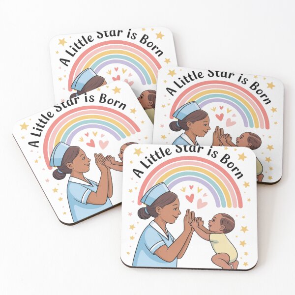 Item preview, A Little Star Is Born Nurse Rainbow Art designed and sold by Giuggimade.