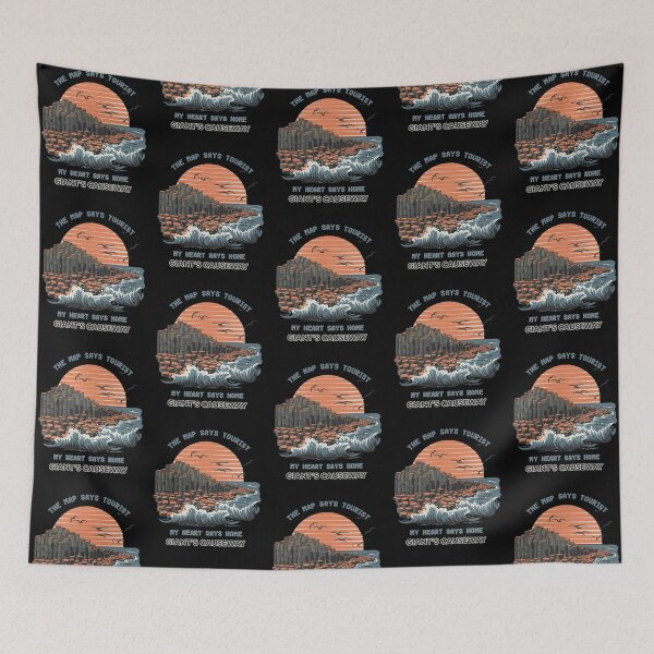 Item preview, Tourist by Map, Home at Giant's Causeway designed and sold by EwaVerse.
