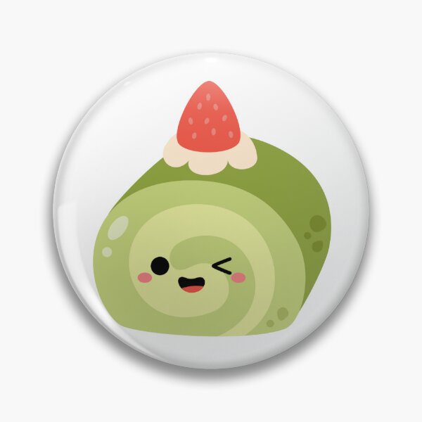 Artikelvorschau, Kawaii Matcha Roll Cake – Niedlicher Grüntee-Dessert-Charakter entworfen und verkauft von modyrn.