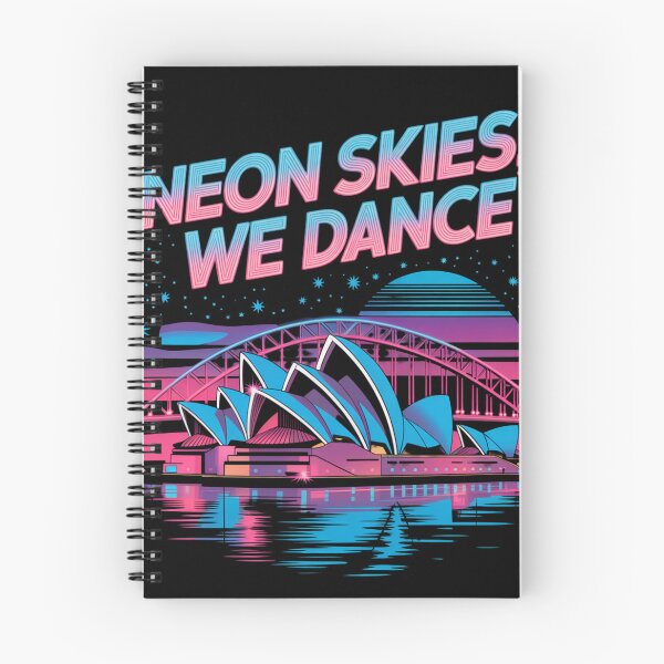 Item preview, Neon Skies We Dance EDM Festival Sydney Skyline designed and sold by ThreadCultureAU.