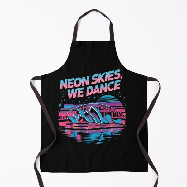 Item preview, Neon Skies We Dance EDM Festival Sydney Skyline designed and sold by ThreadCultureAU.