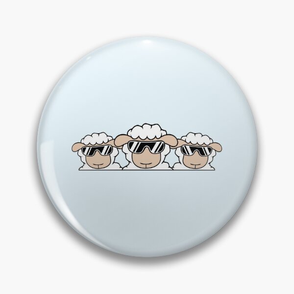 Item preview, 3 Dj Sheep Behind Fence Wall Sunglasses Friends designed and sold by shirt-o-mat.